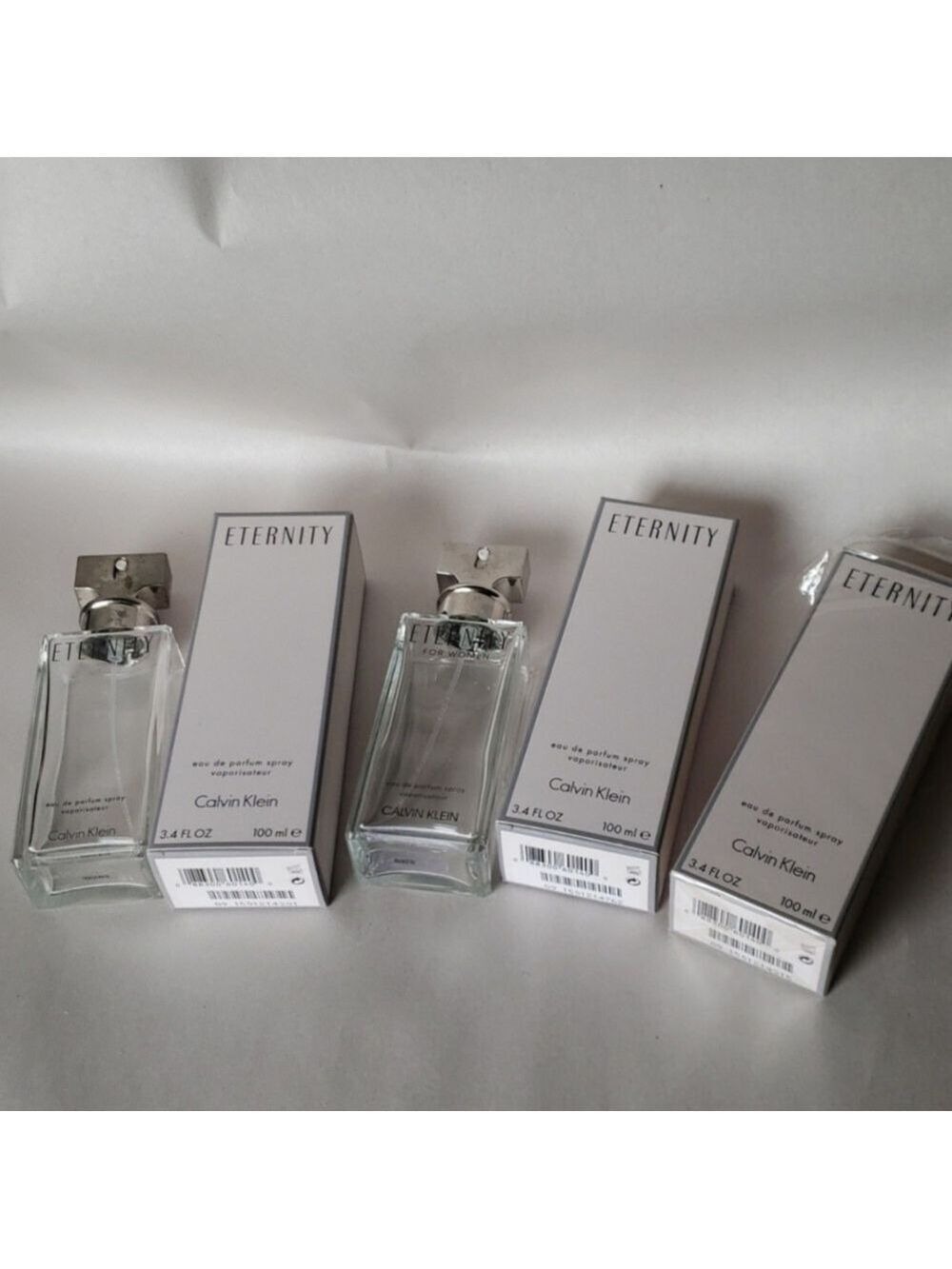 Calvin Klein Eternity EMPTY Bottles and Boxes
